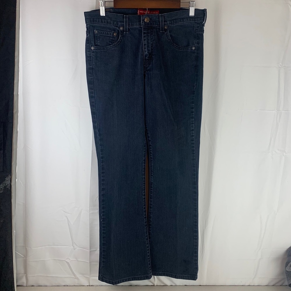 Levi's 515 Nouveau Bootcut Jeans Women Size 12M Dark Blue Stretch Denim‎